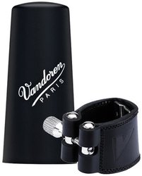 Vandoren kožená ligatura a plastový klobouček pro hubičku na B klarinet