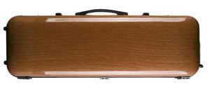 BACIO INSTRUMENTS SVC005P-coffee - obdélníkové pouzdro pro housle, hnědé