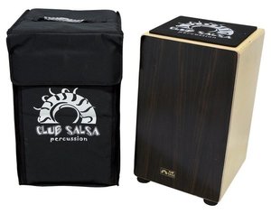 GEWA Pure CLUB SALSA Cajon - Natur, přední deska eben, včetně pouzdra