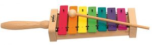 GOLDON 11026 -diatonický metalofon v barvách Boomwhackers ,7 kamenů