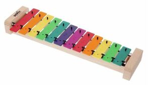 GOLDON 11038 Soprano Metallophone - sopránová zvonkohra, 12+3 barevných kamenů