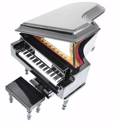 Clarina Music Miniatur piano schwarz + hocker
