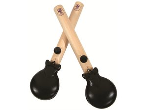 Black Swamp Percussion Concert Castanets Ebony, large, paar