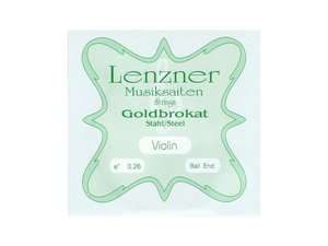 Lenzner Goldbrokat - E Saite für Geige 0.26mm