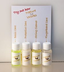 Petz Natur Works - vzorková sada pečujících přípravků o smyčcové nástroje 4x15 ml