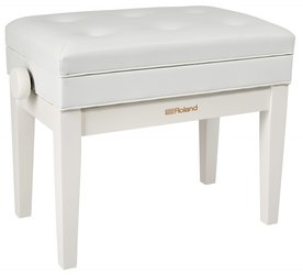 ROLAND RPB-400WH - klavírní stolička, bílý mat, vinylový sedák
