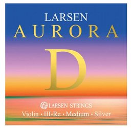 Larsen AURORA Struna D stříbro - pro housle