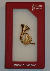 LUKO servis - Broche, Horn, Gold