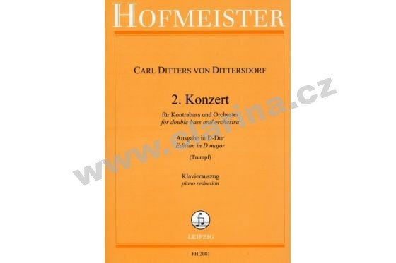 Hofmeister Dittersdorf, Carl Ditters von - koncert - D - dur