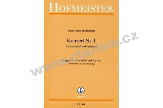 Hofmeister Hoffmeister, Franz Anton - koncert č.1 D - dur