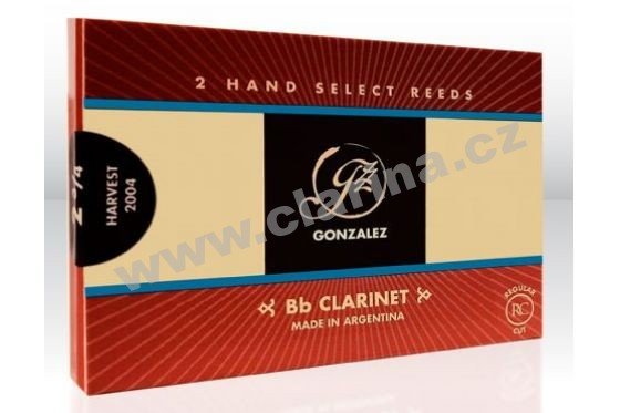 Gonzalez Plátek na B klarinet Regular Cut - 2 (balení 2 ks, cena za 1 ks)