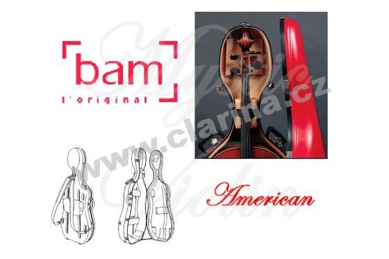 BAM Cases Classic - pouzdro na violoncello, bez koleček, různé barvy