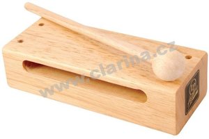 Latin Percussion Woodblock, Aspire® Wood Block with Striker - Small