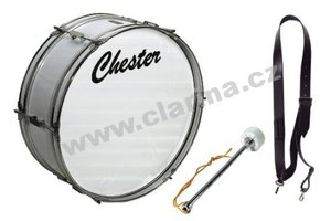 GEWA Pure - Junior Bass Drum Basix, 22" x 07", popruhy, paličky, bílý